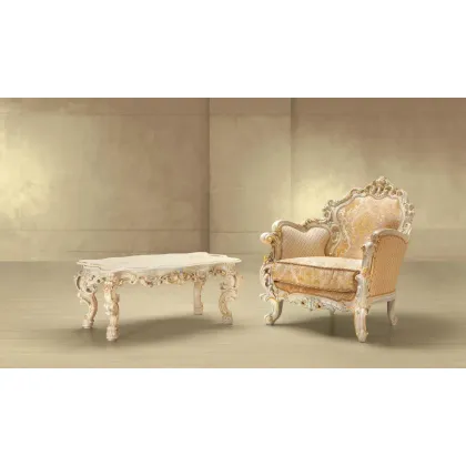 Zdjęcie Mały stolik i fotel w stylu barokowym – Morello Gianpaolo