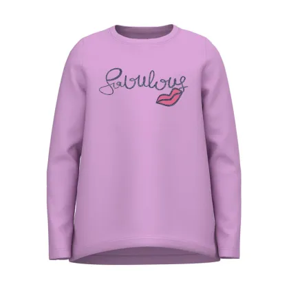 Zdjęcie NAME IT Bluzka 13218897 Fioletowy Relaxed Fit