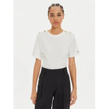 Zdjęcie Tommy Hilfiger Bluzka WW0WW42907 Biały Regular Fit