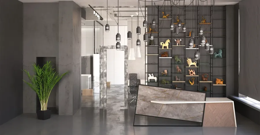 obrazek 1 Modernistyczne biurko do recepcji