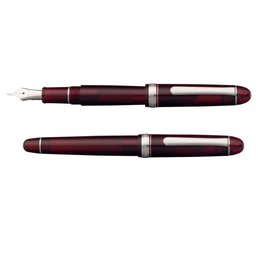 obrazek 3 Wyjątkowe pióro wieczne Platinum 3776 Century Rhodium Bourgogne C