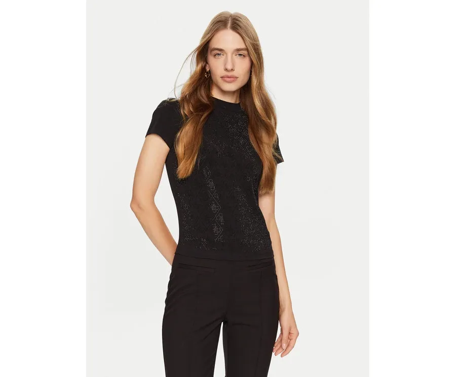 obrazek 1 Guess T-Shirt W4BI26 J1314 Czarny Slim Fit