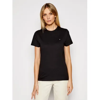Zdjęcie Tommy Hilfiger T-Shirt Heritage Crew WW0WW22043 Czarny Regular Fit