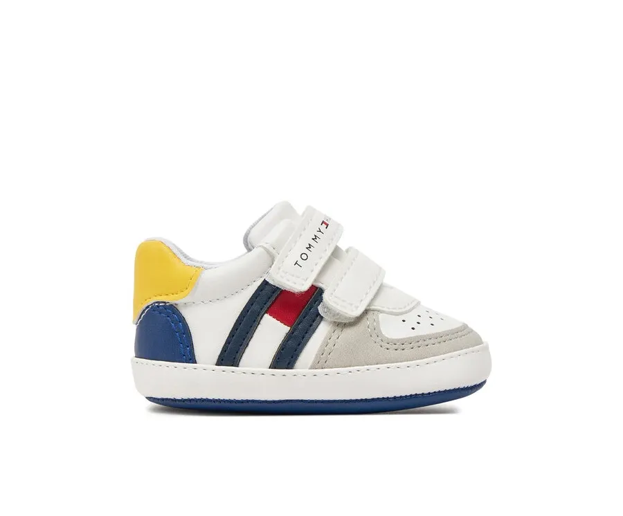 obrazek 1 Tommy Hilfiger Sneakersy Flag Low Sneaker T0B9-33830-1755 Biały