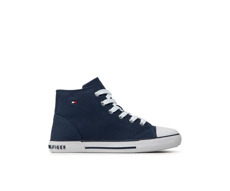 obrazek 1 Tommy Hilfiger Trampki Higt Top Lace-Up T3X4-32209-0890 S Granatowy