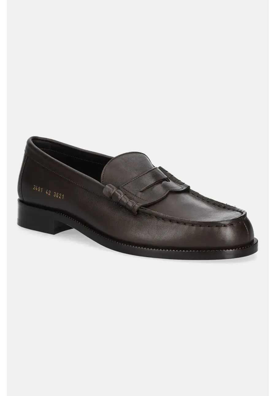obrazek 1 Common Projects mokasyny skórzane Soft Loafer męskie kolor brązowy 2491