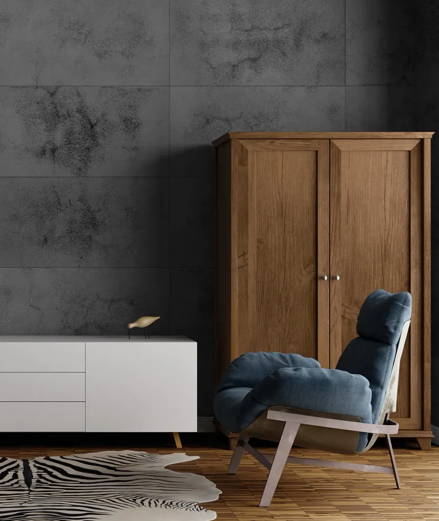 obrazek 1 30x60 cm DS - (antracyt, czarne kruszywo) - płyta beton architektoniczny ultralekka