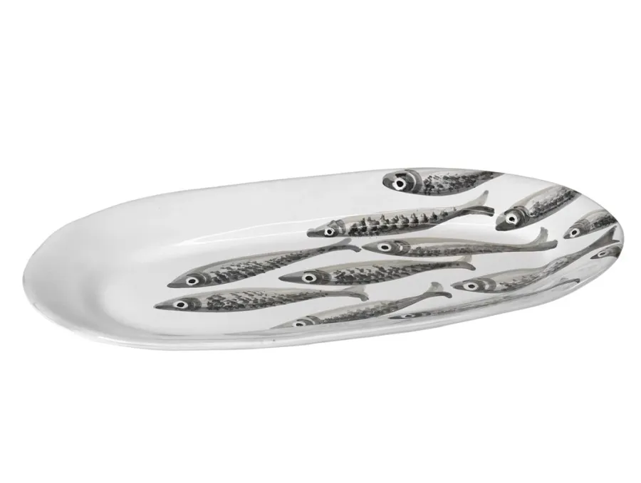 obrazek 1 Ceramiczny półmisek z namalowanymi rybkami  - Virginia Casa