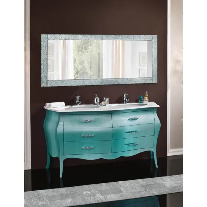 Zdjęcie Piękna stylowa włoska umywalka z sześcioma szufladami do łazienki