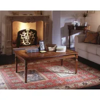 Picture Italian small rectangular table with a wooden top
