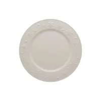 Picture Beige ceramic Christmas plate - Bordallo Pinheiro