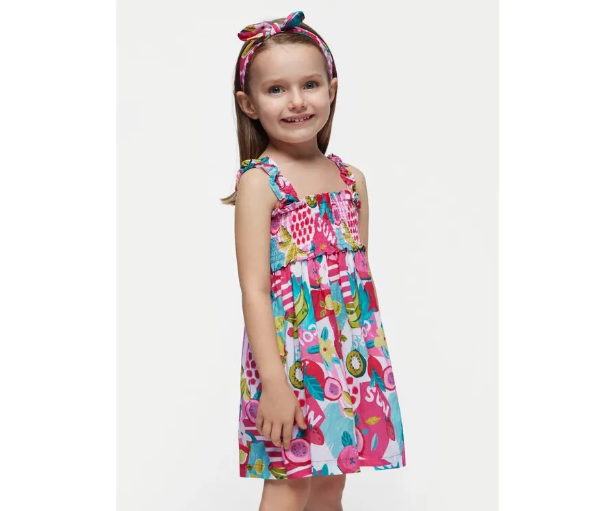 obrazek 1 Mayoral Sukienka letnia 3947 Kolorowy Regular Fit