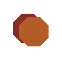 Zdjęcie Ośmiokątna podkładka pod kubek wykonana z naturalnej skóry