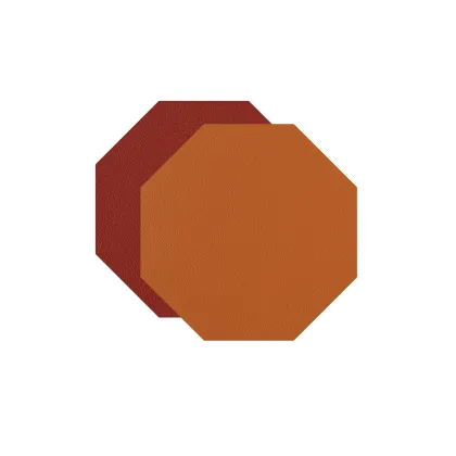 Zdjęcie Ośmiokątna podkładka pod kubek wykonana z naturalnej skóry