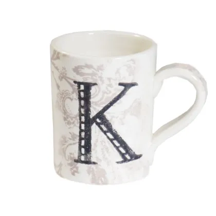 Picture Luxurious mug with the letter K - Virginia Casa