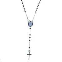 Picture Elegant rosary chain cm.45 with black spinels