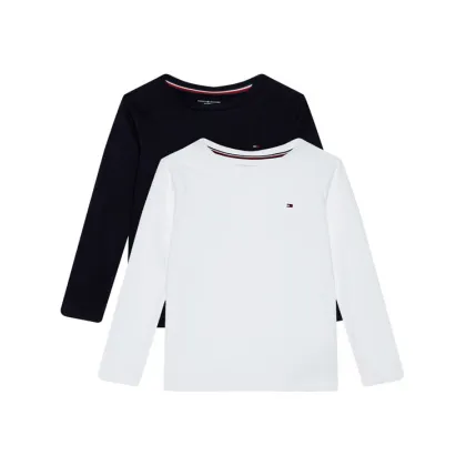 Zdjęcie Tommy Hilfiger Komplet 2 bluzek Cn Tee Ls UB0UB00309 Kolorowy Regular Fit