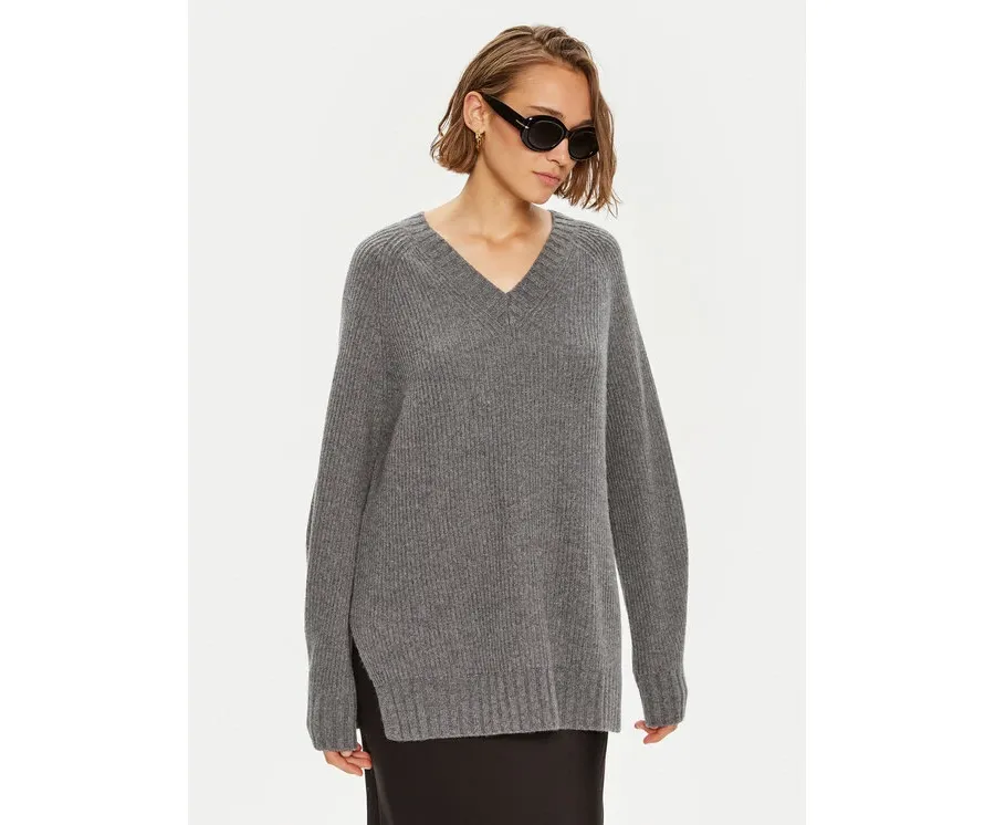 obrazek 1 Weekend Max Mara Sweter Pania 2425366132 Szary Oversize