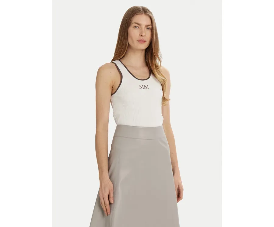 obrazek 1 Max Mara Leisure Top Sax 2516941027 Biały Slim Fit