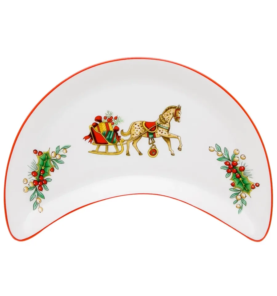 obrazek 4 Zestaw 6 talerzy na sałatkę z porcelany z kolekcji Christmas Magic inspirowanej Londynem - Vista Alegre