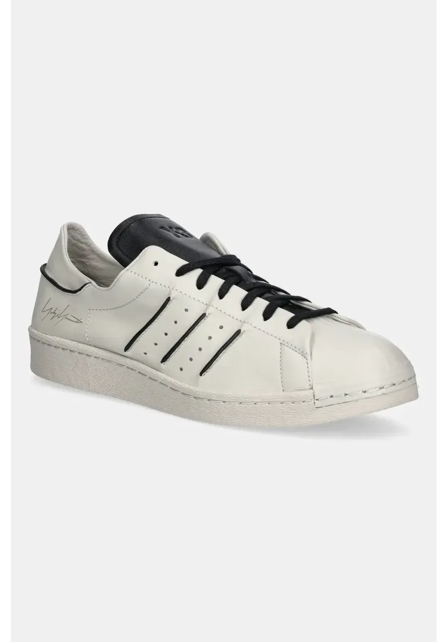 obrazek 1 Y-3 sneakersy skórzane Superstar kolor beżowy JS0576
