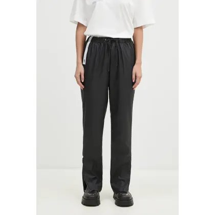 Zdjęcie Rains spodnie przeciwdeszczowe Pants Slim 18580 kolor czarny proste high waist 18580.BLACK