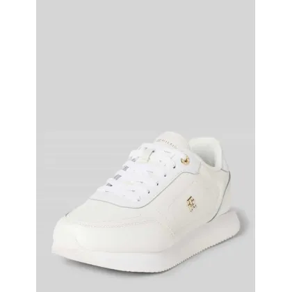 Zdjęcie Sneakersy skórzane z detalem z logo