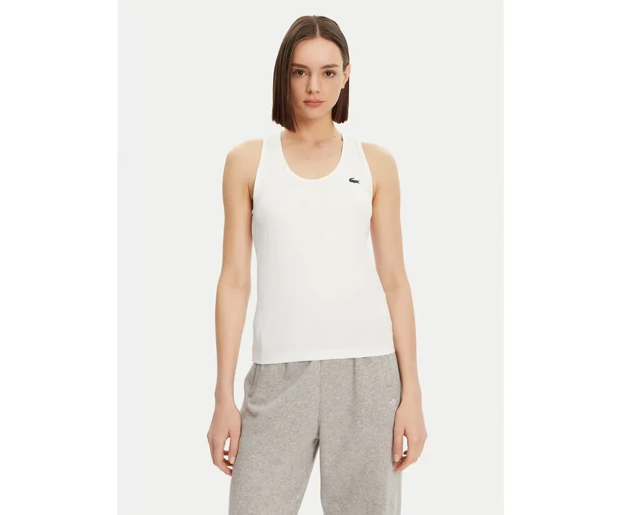 obrazek 1 Lacoste Top TF4874 Biały Slim Fit
