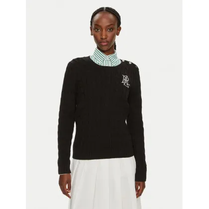 Zdjęcie Lauren Ralph Lauren Sweter 200932223001 Czarny Slim Fit LAUREN RALPH LAUREN