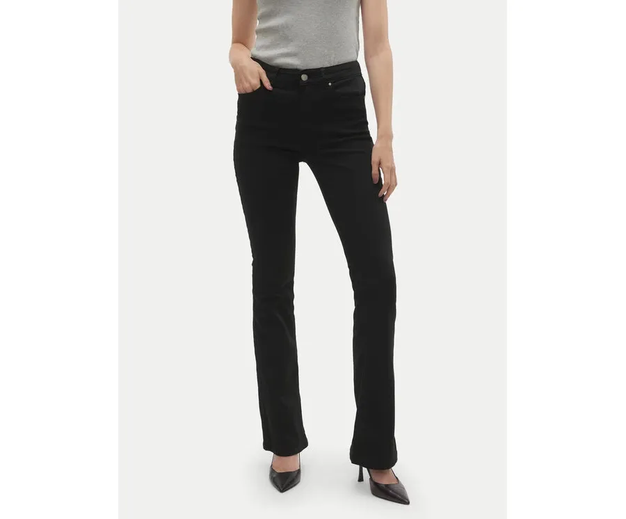 obrazek 1 Vero Moda Jeansy Flash 10305103 Czarny Flared Fit