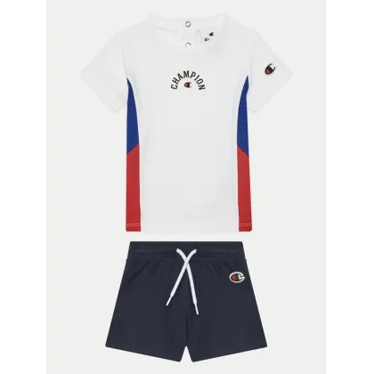 Zdjęcie Champion Komplet t-shirt i spodenki 307012 Biały Regular Fit