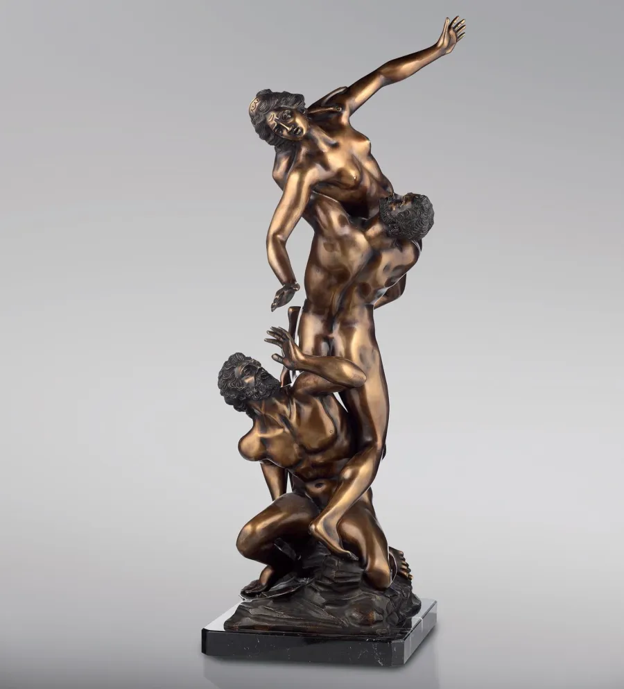 obrazek 1 Luksusowa rzeźba z brązu przedstawiająca Porwanie Sabinek - Fonderia Artistica Ruocco