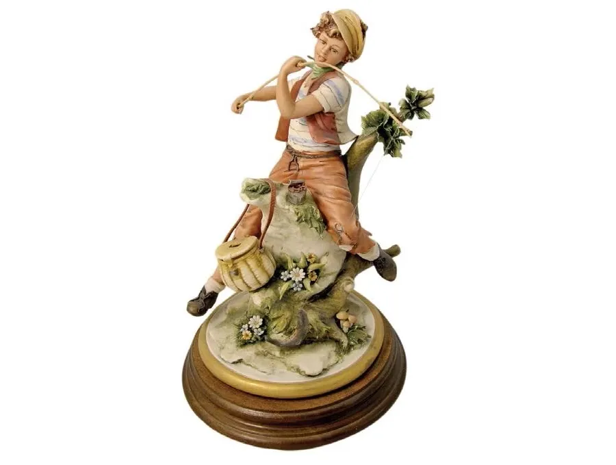 obrazek 1 Idealna figurka z porcelany - wędkarz