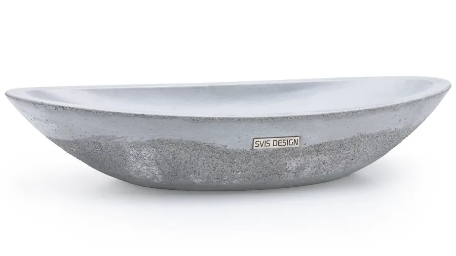 obrazek 1 Elegancka umywalka 60 cm ORION SEDIMENT – jasnoszary, lakier matowy