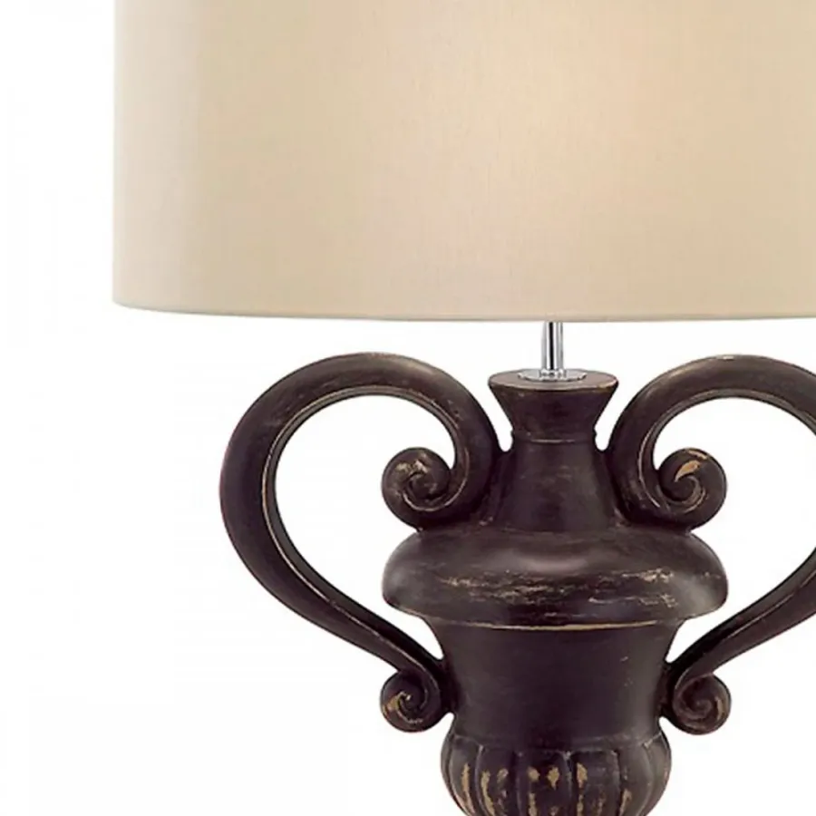 obrazek 2 Ceramiczna lampa stołowa z włoch H.45xL.38xP.16,5 cm