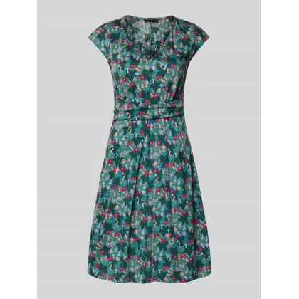 Zdjęcie Sukienka o długości do kolan z kwiatowym nadrukiem na całej powierzchni model ‘VICINO’