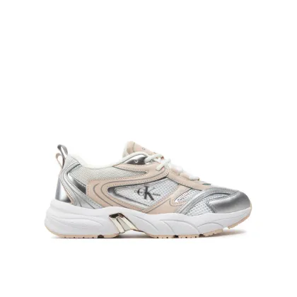 Zdjęcie Calvin Klein Jeans Sneakersy Retro Tennis Low Lace Mh Ml Mr YW0YW01381 Biały