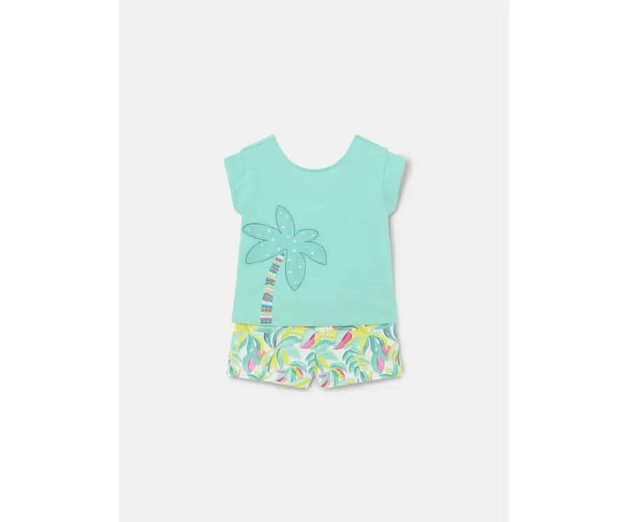 obrazek 1 Mayoral Komplet top i spodenki 1231 Kolorowy Regular Fit