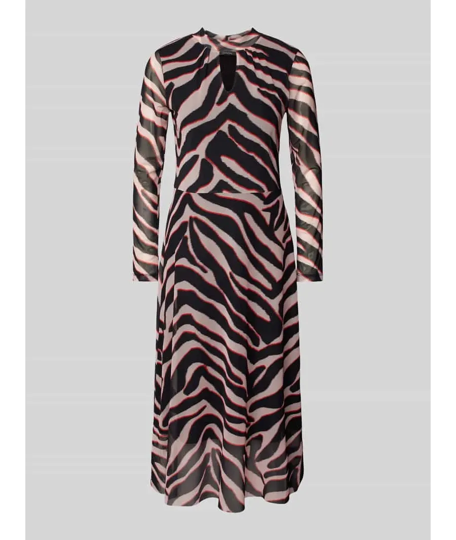 obrazek 1 Sukienka midi z wycięciem w kształcie łezki