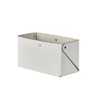 Picture Miu white leather box 7x14xH8 cm