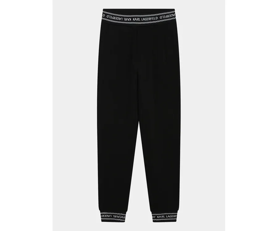 obrazek 1 Karl Lagerfeld Kids Spodnie dresowe Z30031 D Czarny Regular Fit