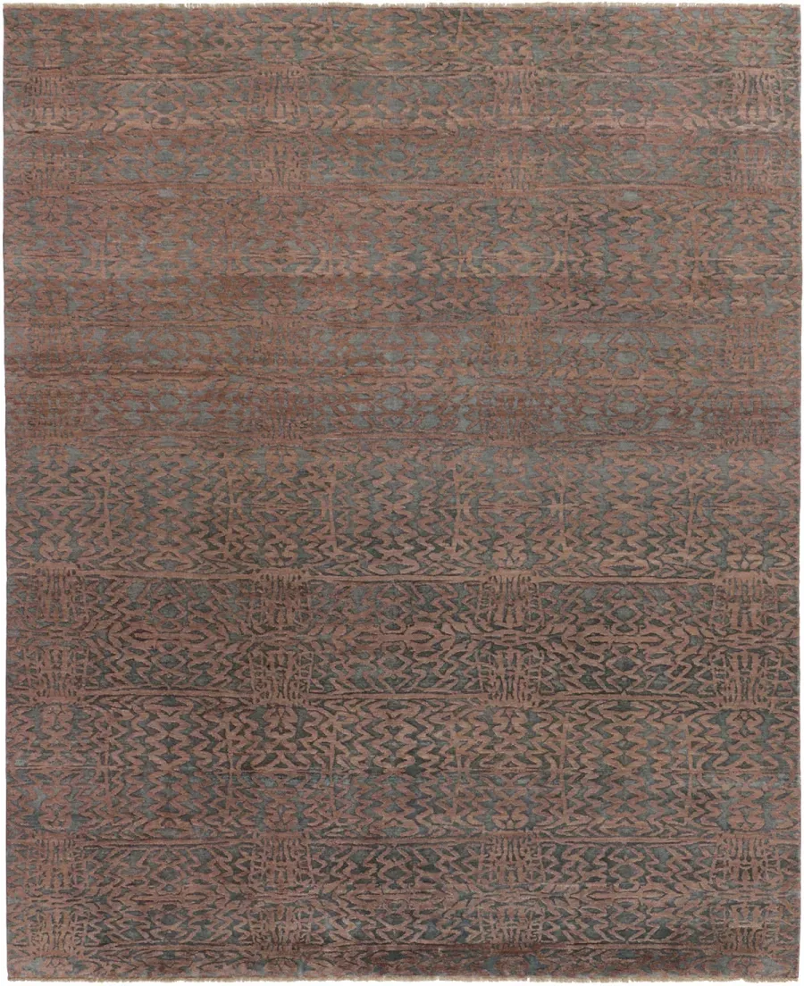picture 1 Stylish brown exclusive 3D carpet - DAMASK 7090