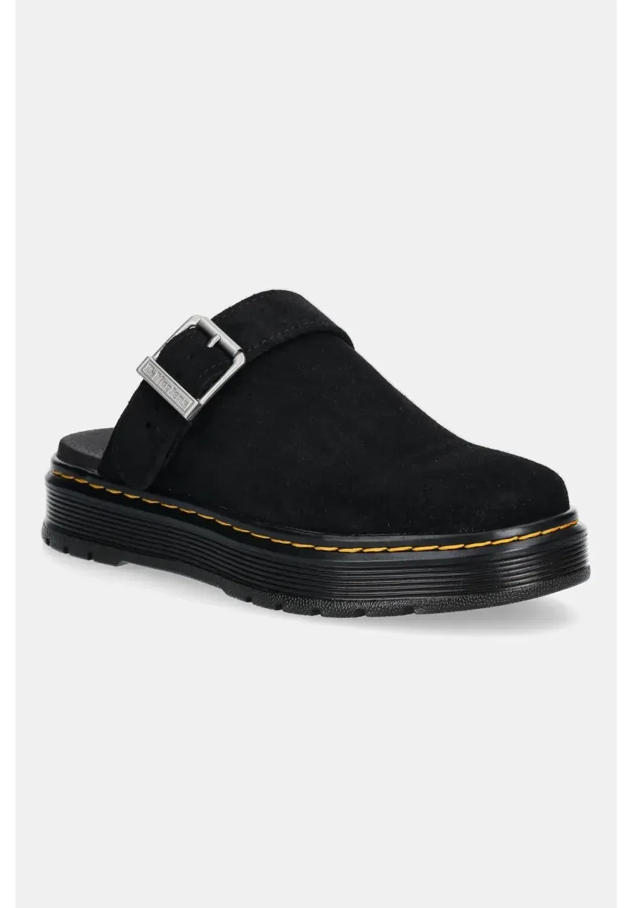 obrazek 1 Dr. Martens klapki zamszowe Brookline Mule Mule kolor czarny DM40666001