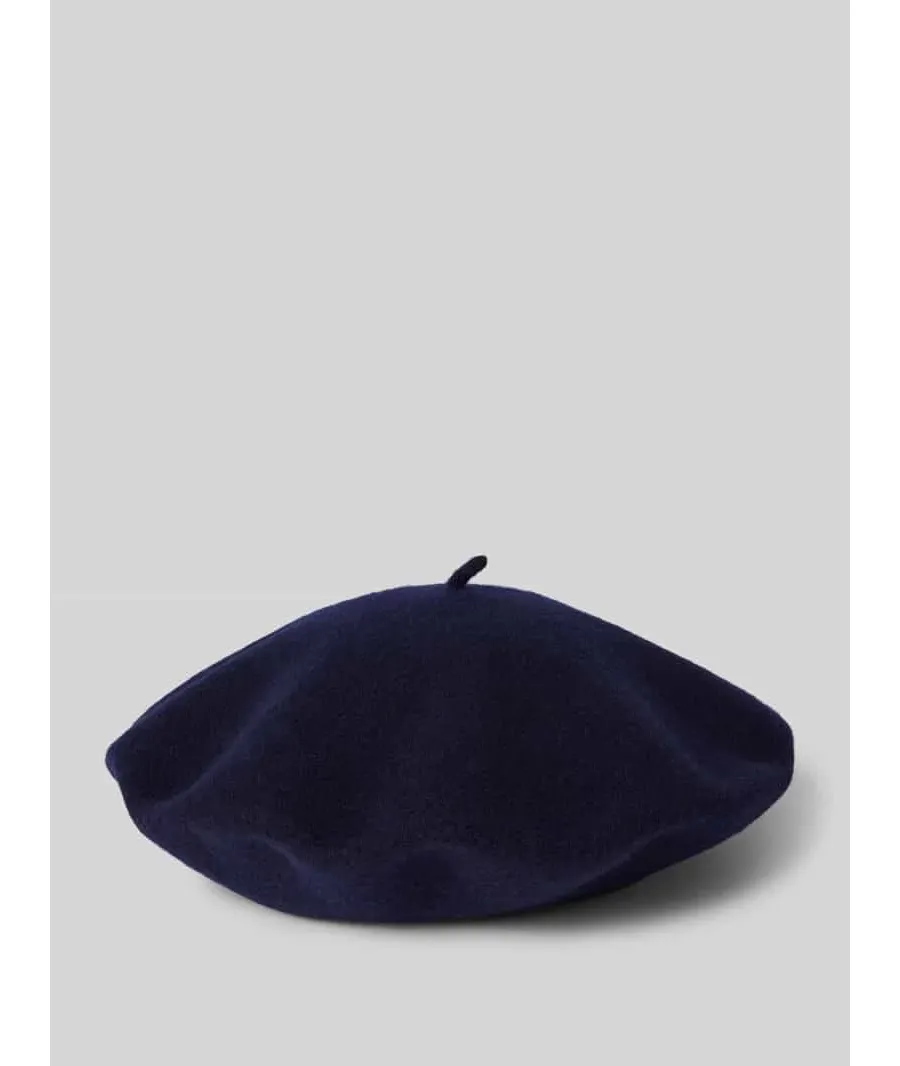 obrazek 1 Beret z wełny z fakturowanym wzorem