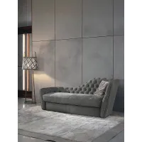 Zdjęcie Nowoczesna sofa capitonné z litego drewno jodłowego - Ulivi Salotti