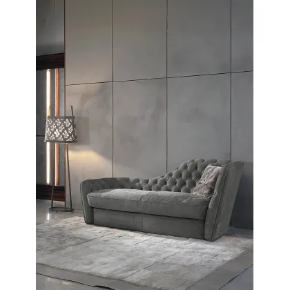 Zdjęcie Nowoczesna sofa capitonné z litego drewno jodłowego - Ulivi Salotti