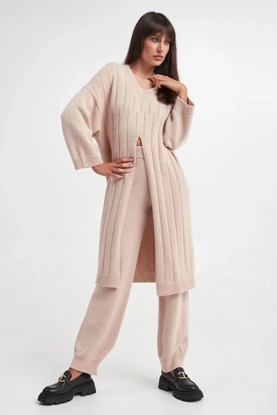 obrazek 1 Sweter damski wełniany maxi PESERICO Peserico