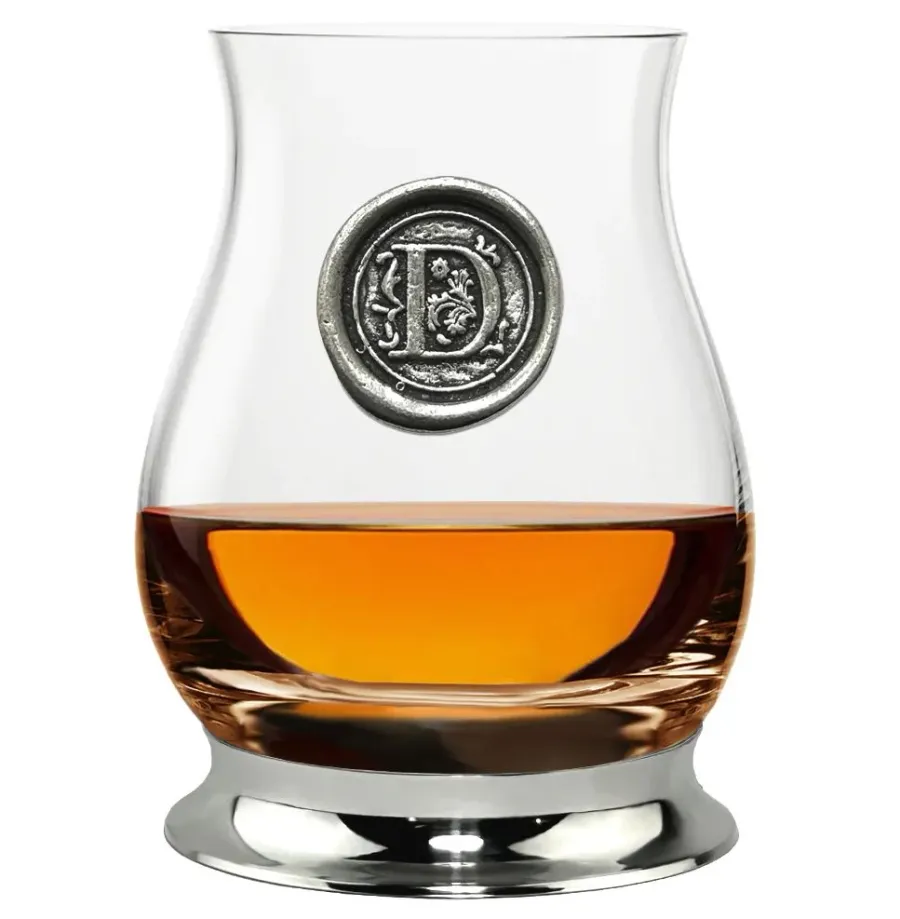 obrazek 3 Szklanka do whisky z dowolną literą alfabetu na prezent