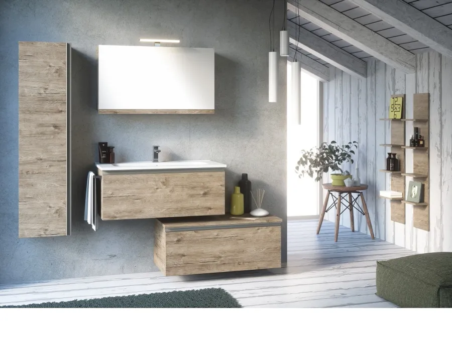 obrazek 1 Komplet mebli do łazienki w stylu minimalistycznym - Proteo Arredo Bagno