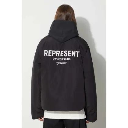 Zdjęcie Represent kurtka Owners Club Wadded Jacket męska kolor czarny zimowa